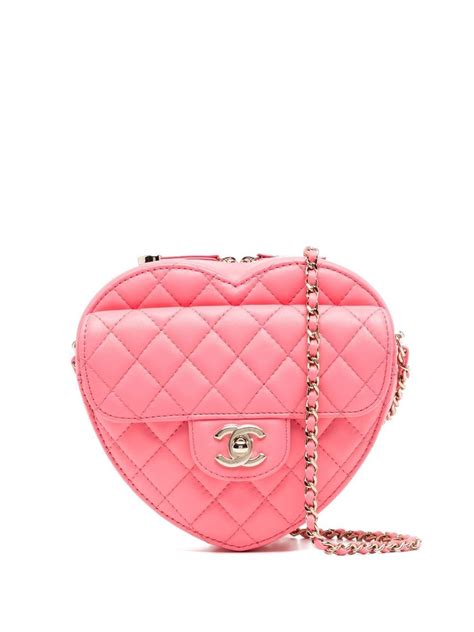 chanel heart crossbody